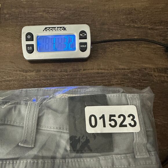 Aviator Mens Size 36 Best Travel Jeans Steel Grey Tailored Fit Brushed Twill USA - Picture 9 of 9